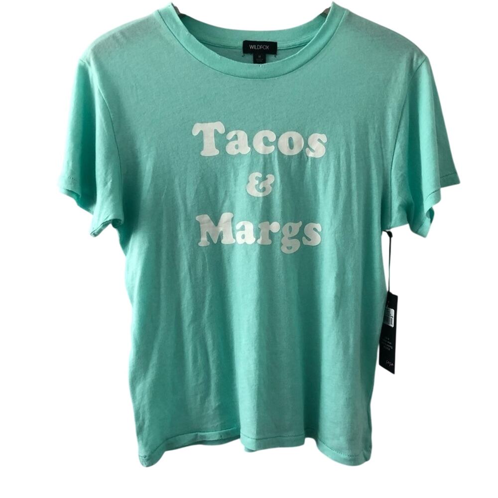Wildfox Tacos & Margs Happy Hour Keke Tee Shirt NEW
